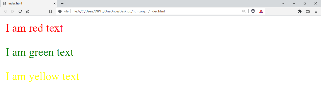 HTML Styles - HTML.ORG.IN